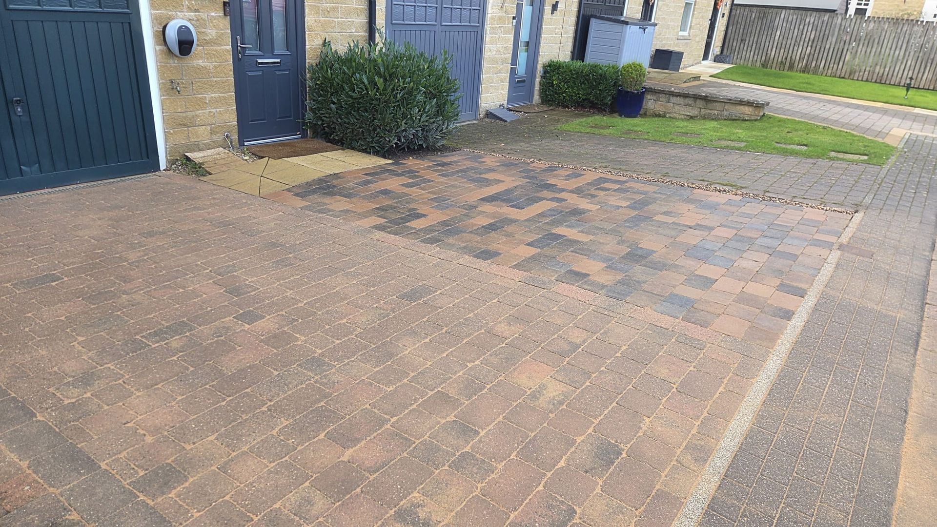 Sorrento Carrera Stone driveway extension in Menston