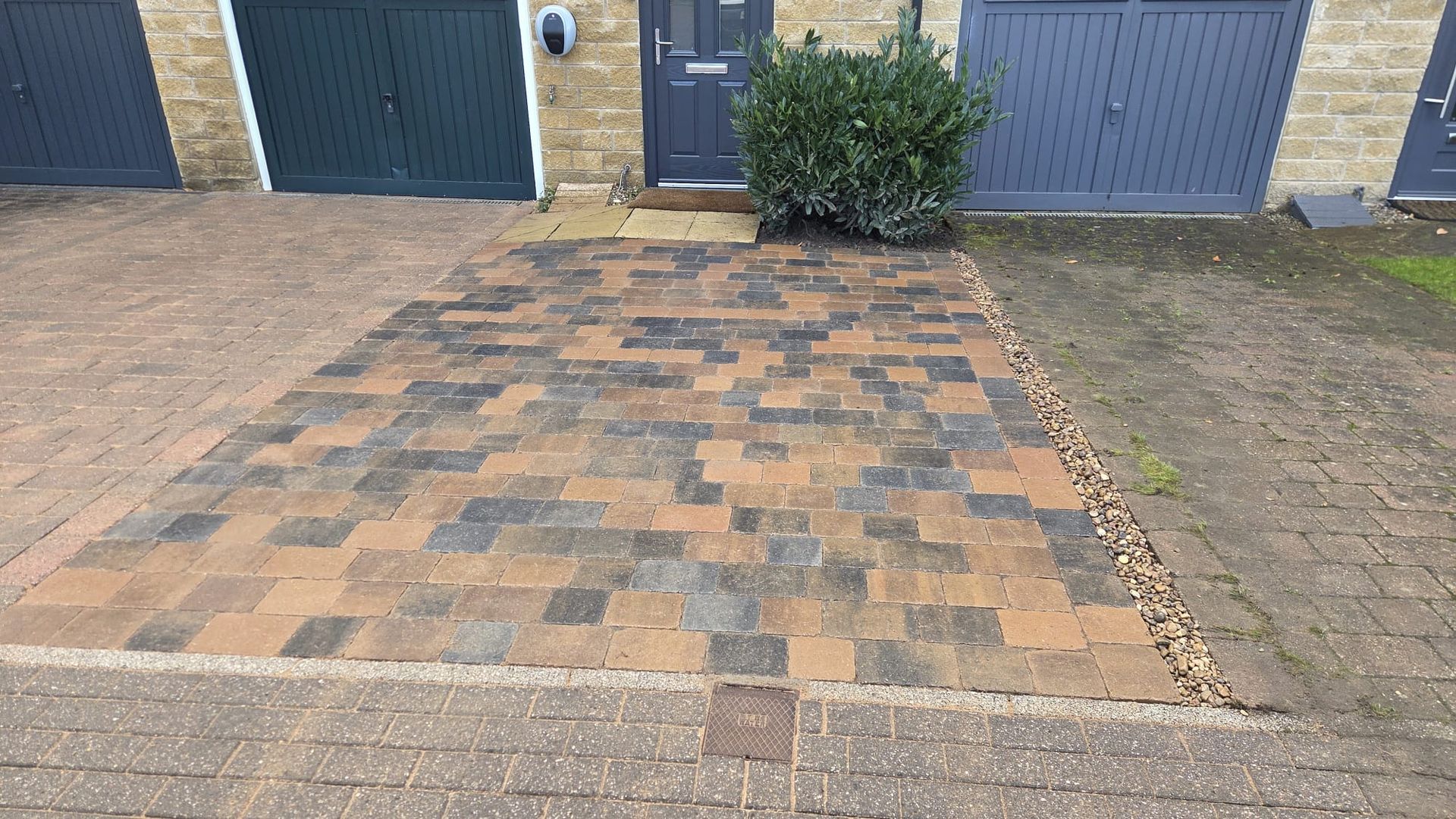Sorrento Carrera Stone driveway extension in Menston