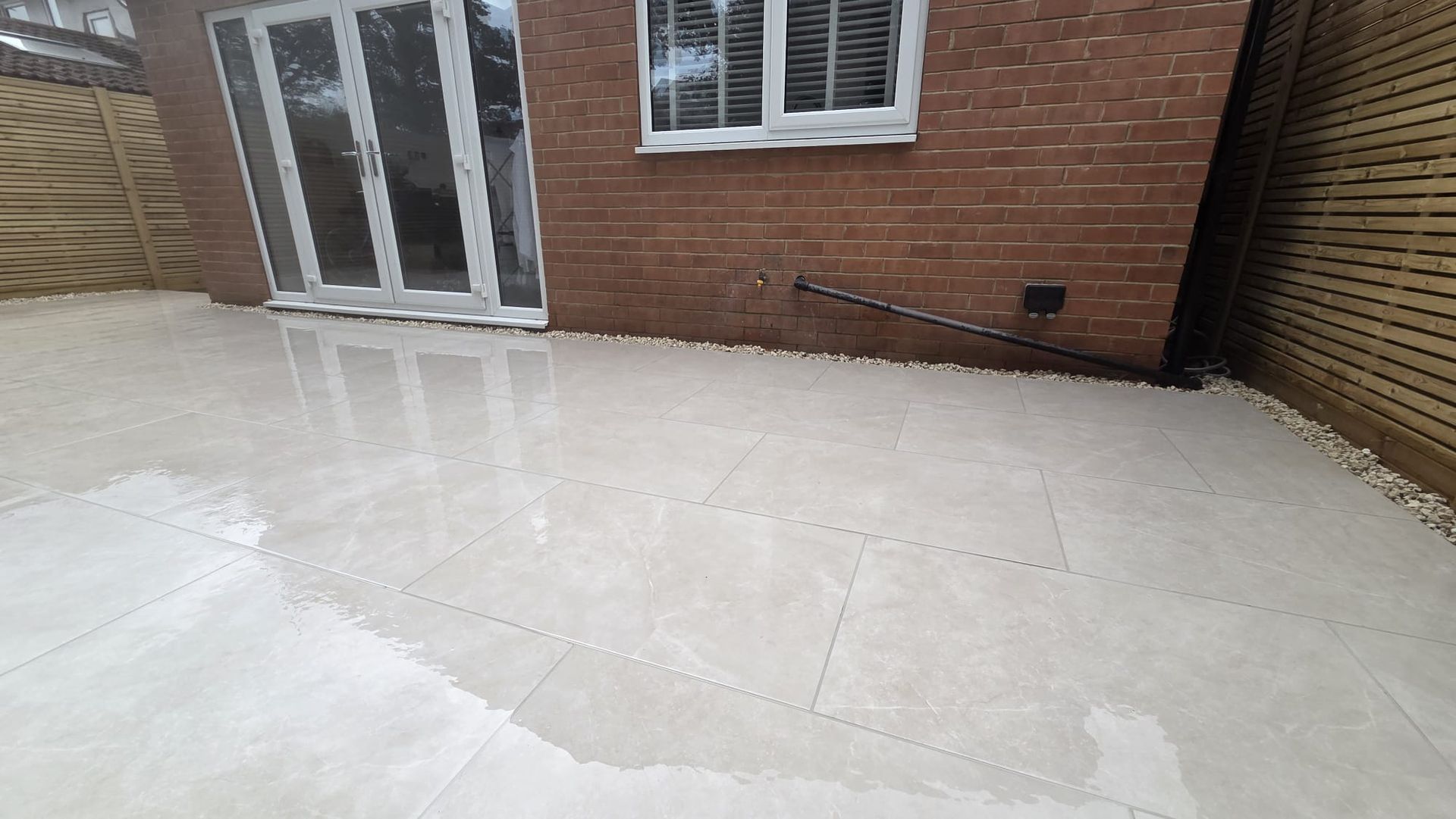 Completed block-paved driveway and landscaped garden makeover in Leeds
