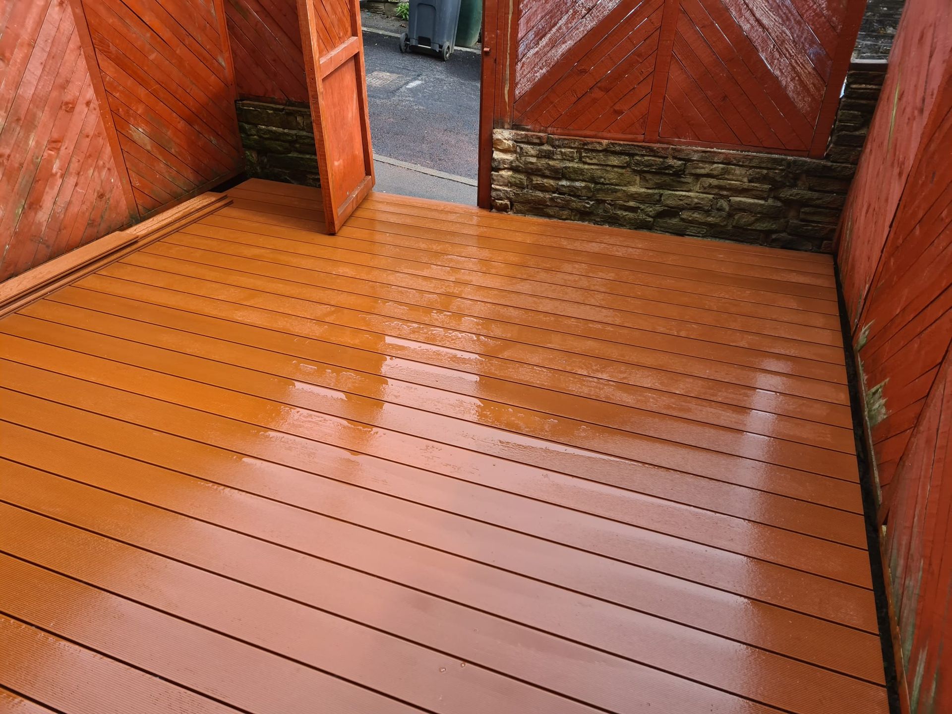 Landscaping and decking project in Bingley