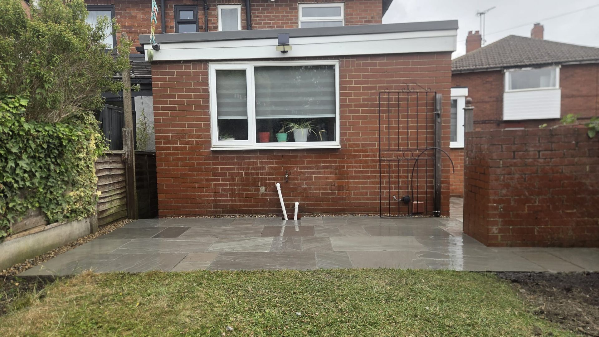 Kandla Grey Indian stone flag paving in Wortley