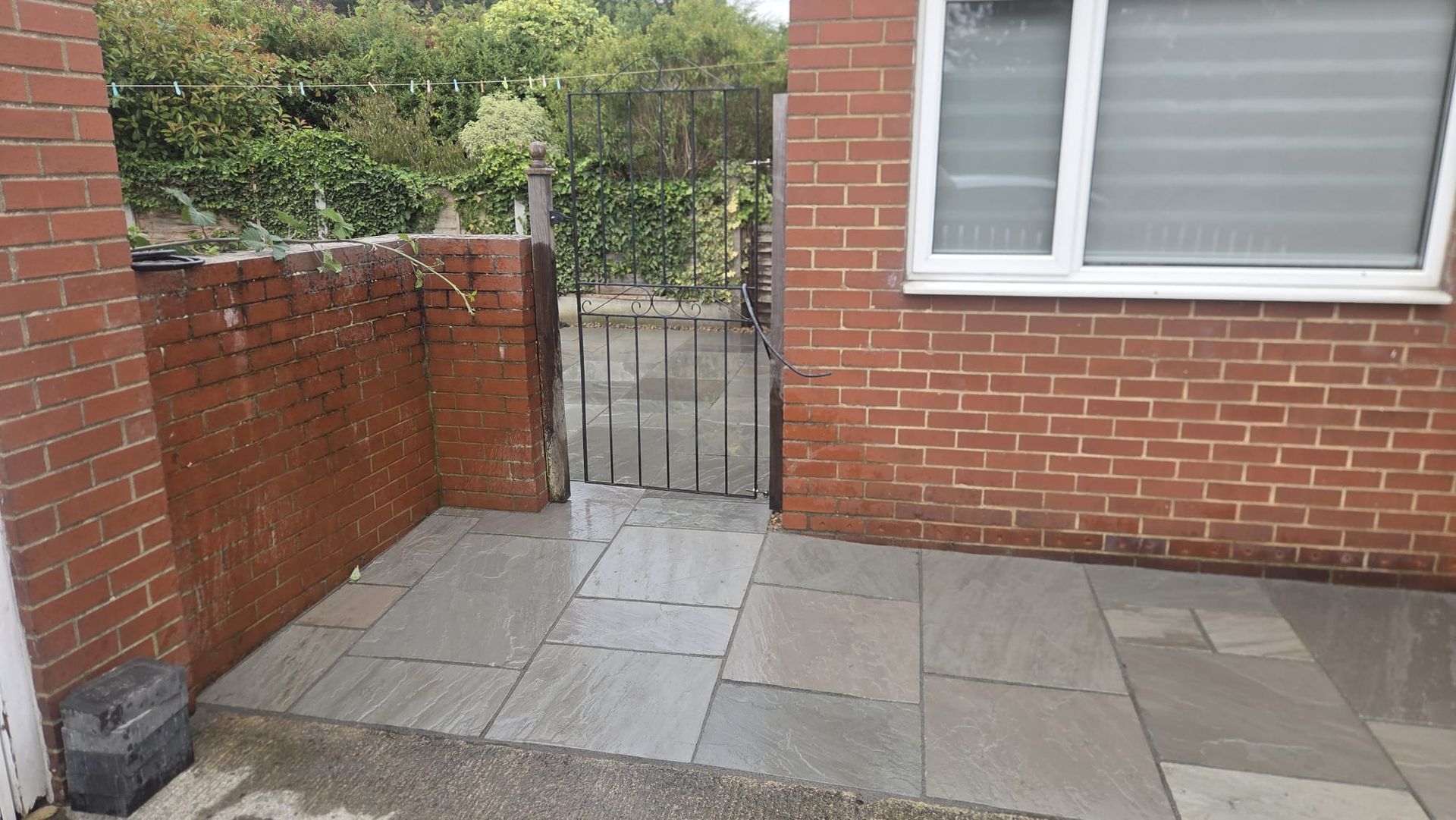Kandla Grey Indian stone flag paving in Wortley