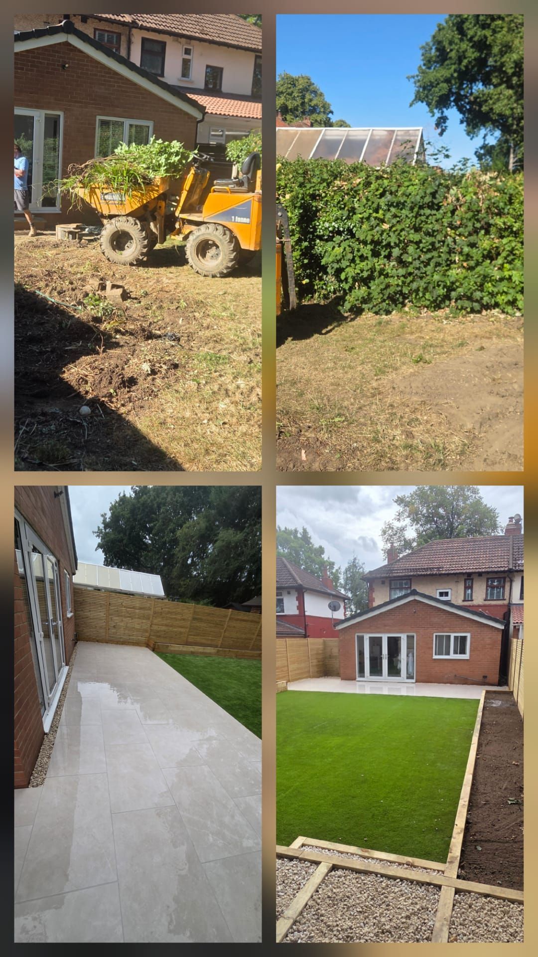 Completed block-paved driveway and landscaped garden makeover in Leeds