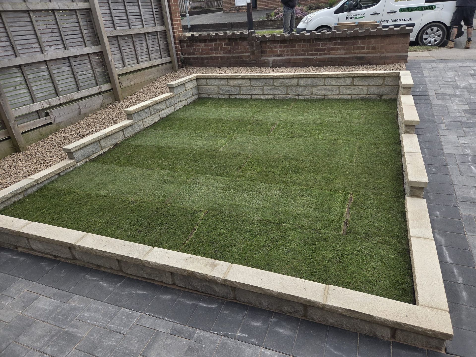 Plaspave Positano Granite paving in Calverley